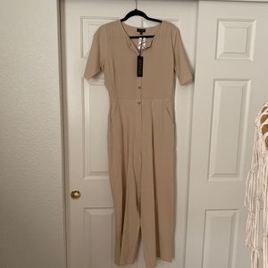 New with tag Roolee tan romper